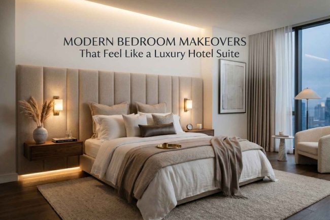 Modern Bedroom Makeovers That Feel Like a Luxury Hotel Suite